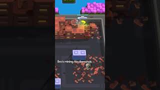 Bros mining for diamonds brawlstars funny supercell minecraft diamond clashroyale baby [upl. by Nauqyt]