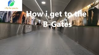 Frankfurt Airport Tutorial  How i get to the B Gates  wie komme ich zu den B Gates Start A Gates [upl. by Dralliw]