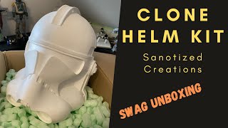 Clone Trooper Helm Kit  Sanotized Creations  SWAG Unboxing  Deutsch  German [upl. by Daveta770]