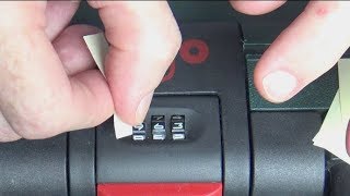 How to Unlock Suitcase With Combination  How To Change Lock Number [upl. by Grover]