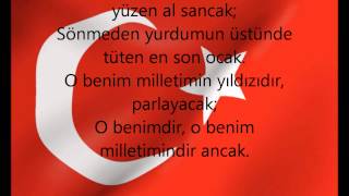 istiklal marşı sozleriturkish anthem lyrics HD [upl. by Krissie]