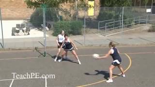 Netball Drill  Shooting  Free for Ball  The Lunge [upl. by Suzann]