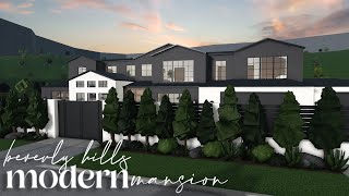 Bloxburg  Beverly Hills Modern Mansion  House Build [upl. by Africa]