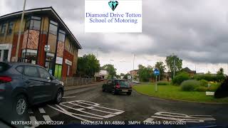 Maybush Driving Test Routes Tricky Bits Totton Roundabout [upl. by Annahaj]