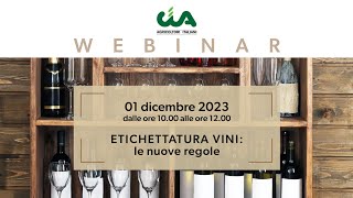 Etichettatura vini le nuove regole [upl. by Elenaj]