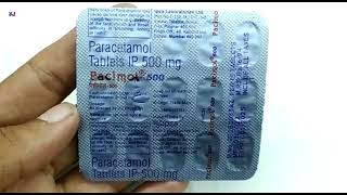 Pacimol 500 Tablet  paracetamol Tablet ip 500 mg uses  pacimol 500 mg tablet Uses Dosage Hindi [upl. by Hidie]