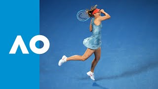 Maria Sharapova v Caroline Wozniacki match highlights 3R  Australian Open 2019 [upl. by Oatis459]