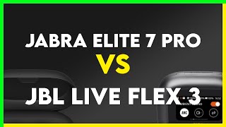 Jabra Elite 7 Pro vs JBL Live Flex 3 Comparison [upl. by Halehs973]