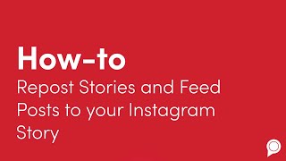 How to Repost Stories and Feed Posts to Your Instagram Story [upl. by Chenee]