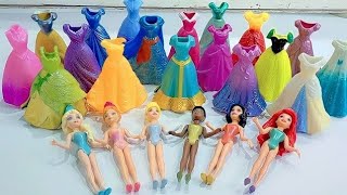 Looking for Disney Princess Dresses DIY Miniature Ideas for Barbie Wig Dress Faceup and More DIY [upl. by Argus]