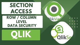 Learn How to Implement Section Access Row and Column Level Data Security qliksense qlikview qlik [upl. by Netsrejk]