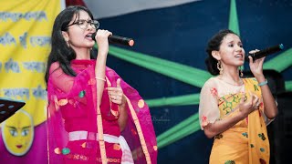 NIKITA BORO amp ASHA BORO  Live Performance  Mitho Timro cover song  Kumarikata Durga Puja [upl. by Ynnaf]