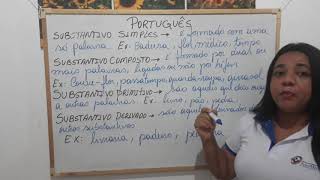 4º anoPortuguês Substantivos simplescompostosprimitivos e derivados10082020 [upl. by Nnairak554]