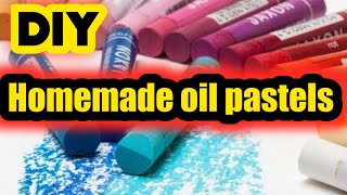 Diy oil pastel colourHomemade oil pastelHow to make oil pastel at homeDiy soft pastels [upl. by Reyaht]