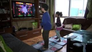 stepmania DanceDanceRevolution jeux et tapis de dance par Adam et Neda dEvry 91 song [upl. by Nelrsa]