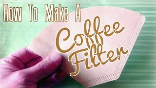 DIY Coffee Filter using Paper Towel  Lifehack [upl. by Luamaj]