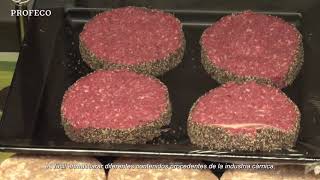 Carne para preparar hamburguesa  Estudios de Calidad  Profeco [upl. by Atinas340]