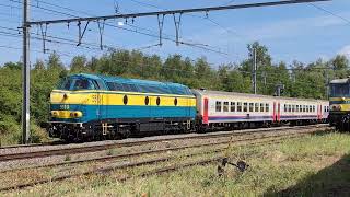 TSP PFT  HLD 5519 Blauw  M4 Newlook  15082024  Saint Ghislain  Special trein naar Tertre [upl. by Renato]