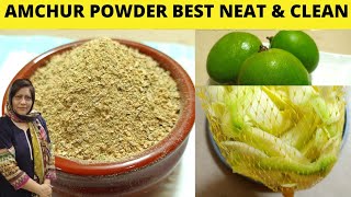 Amchur Powder Recipe  Amchoor Powder Neat And Clean At Home  Sajida Food Secrets [upl. by Sucramd]