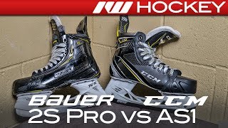 Bauer Supreme 2S Pro vs CCM Super Tacks AS1 Skates  Tech amp Spec Comparison [upl. by Jaffe]