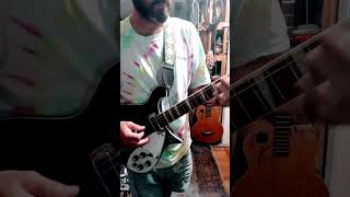 Bass pickup in a Rickenbacker guitar music rickenbacker 620 4001 fender deluxereverb [upl. by Surat440]