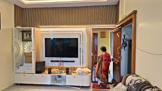 Modern Pooja Room amp TV Unit Combo for Living Room  Home Decor Ideas [upl. by Aligna110]