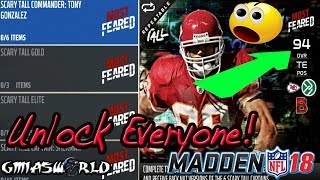 MADDEN 18 MOST FEARED PROMO HOW TO UNLOCK ALL PLAYERS SUPERFAST IN MUT 18 MOST FEARED [upl. by Kalam]