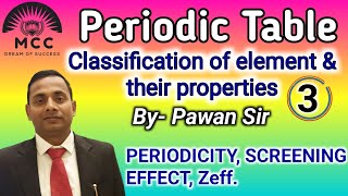 Periodic Table L3 ncert class 11th for JEENEET FOUNDATION COURSE [upl. by Mitzi]