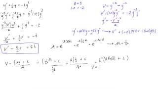 Bernoulli differential equation example 1 [upl. by Ahseneuq]