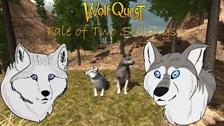 WolfQuest A Tale of Two Siblings  Episode 1 Out On Their Own [upl. by Karmen]