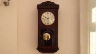 HALLER DUAL CHIME WALL CLOCK WESTMINSTER [upl. by Dill]