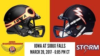 Week 5  Iowa Barnstormers at Sioux Falls Storm [upl. by Yerot]