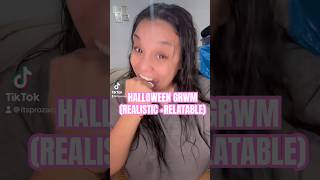 GRWM HALLOWEEN relatable realistic relatablecontent relatableshorts nonaesthetic vlog grwm [upl. by Eimareg775]