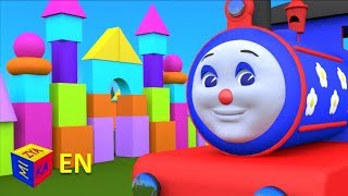 Shapes for kids children grade 1 learn 3D shapes geometric solids with ChooChoo train  part 2 [upl. by Goulden]