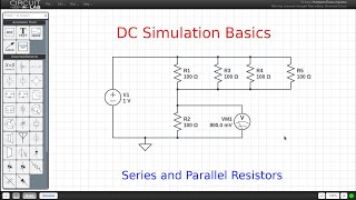 DC Simulation Basics  Series And Parallel Resistors [upl. by Hessler]