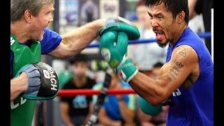 Manny Pacquiao EXPLOSIVE POWER amp SPEED Mitt Workout COMPLETE amp UNEDITED With Freddie Roach [upl. by Adehsar673]