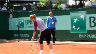 Sabine Lisicki  training at Roland Garros 2011 [upl. by Crawley]