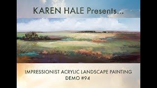 Impressionist Landscape Painting Demonstration [upl. by Georgianna]