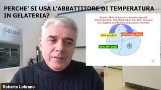 Perché si usa labbattitore in gelateria [upl. by Ailahtan]