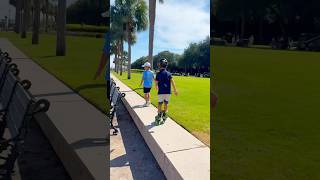 Inline skating in the Charleston waterfront park skating inlineskating shorts foryou [upl. by Etnovahs]