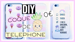 DIY Coque de Téléphone Facile 0€  KAWAII français [upl. by Ethelda]