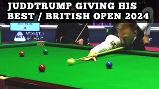 Snooker British open 2024  juddtrump giving his best performance [upl. by Vaclava]