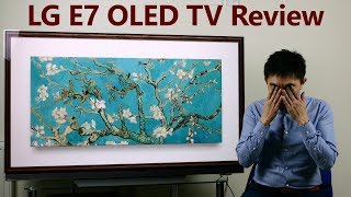 LG E7 OLED TV Review vs B7 [upl. by Eenar]