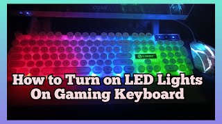 How to Turn on LED Lights On Gaming Keyboard [upl. by Aw]