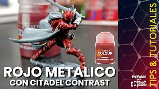 Tutorial Rojo metálico con Citadel Contrast [upl. by Slaohcin]