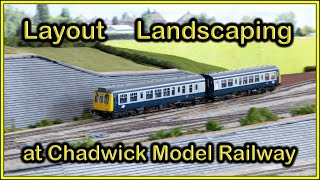 LAYOUT LANDSCAPING at Chadwick Model Railway  229 [upl. by Nileek]