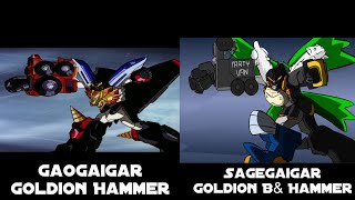 Ban HammerGaoGaiGar Comparison Seizure Warning [upl. by Spalding]