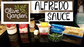 OLIVE GARDEN ALFREDO SAUCEFOODIE FRIDAYS [upl. by Heller16]