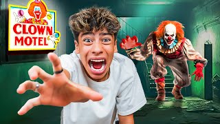 Escaping a Haunted CLOWN Motel 🤡 [upl. by Ylicec]