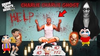 Franklin Nobita Shinchan calling Charlie Ghost  GTA 5 Horror Telugu kathalu bommalu deyyam stories [upl. by Tildie199]